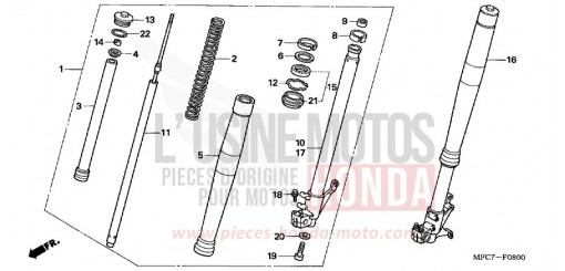 FORCELLA ANTERIORE FMX6505 di 2005